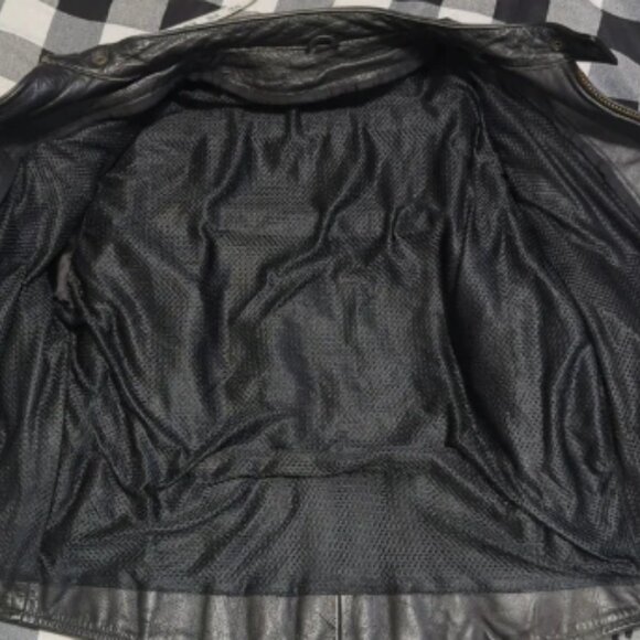 Vintage Black Leather Riding Jacket - Picture 10 of 10